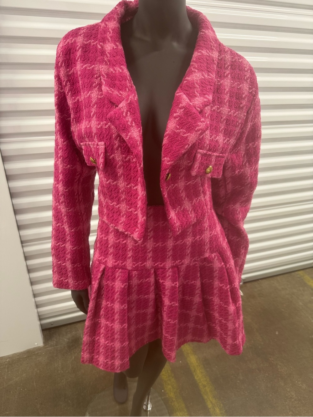 NWT CIDER Pink Skirt Suit